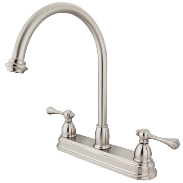 8" Centerset Kitchen Faucet, Brushed Nickel